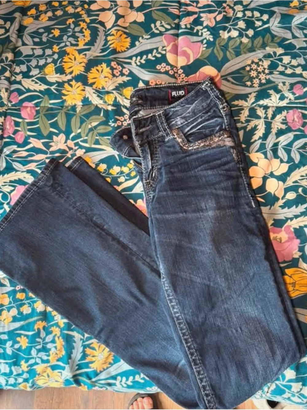 Silver Jeans Dark Blue Bootcut Jeans